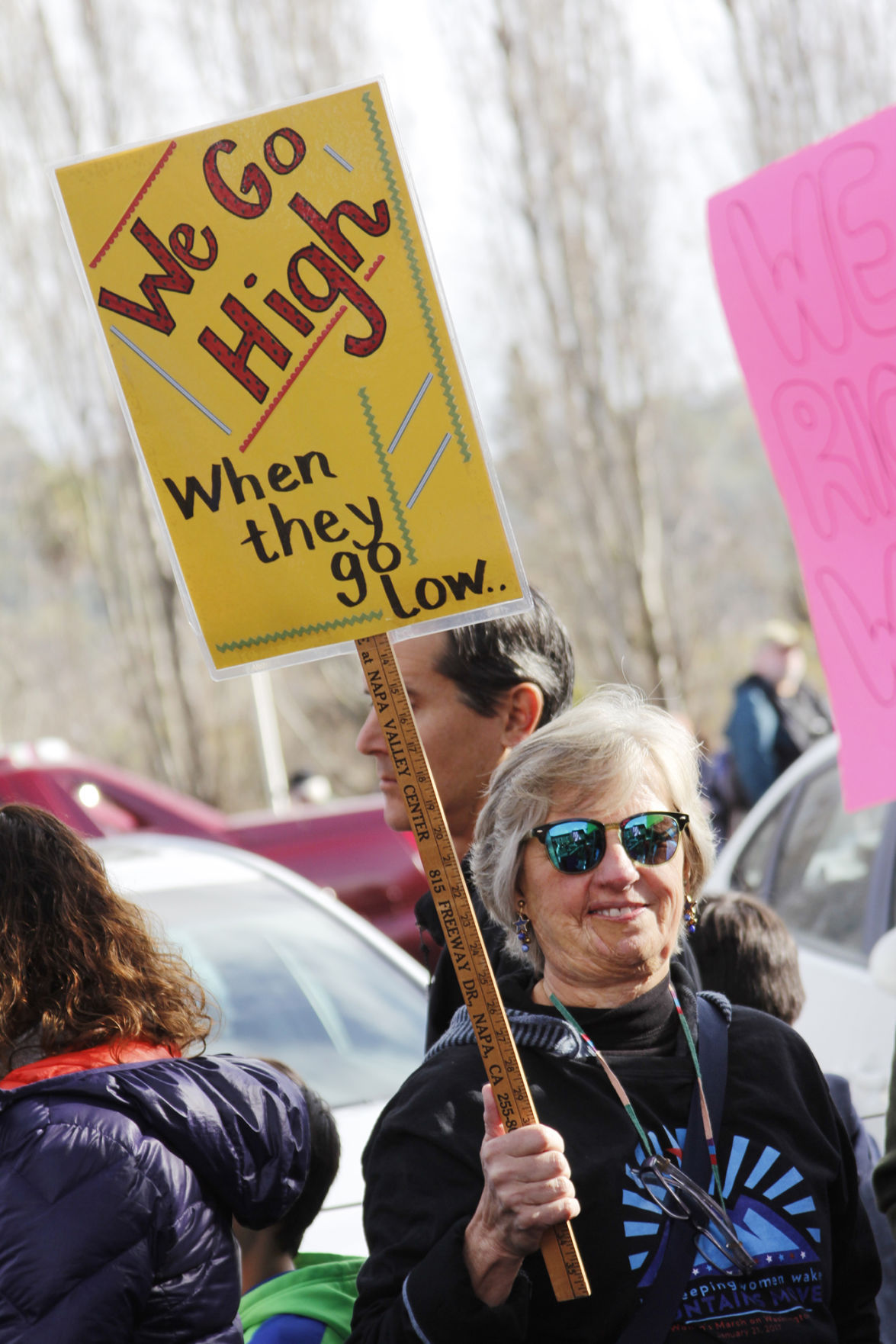 Signs seen at Women's March Napa Valley